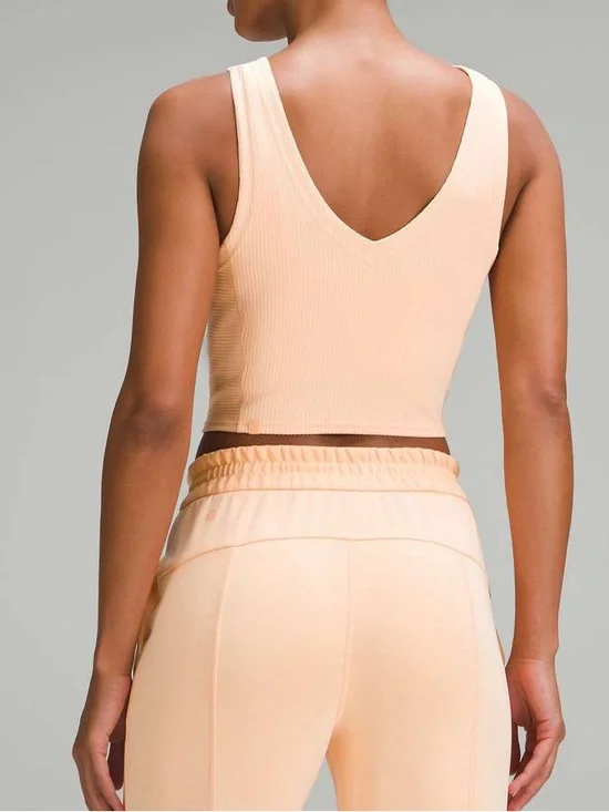Lululemon Ribbed Softstreme Cropped Tank Top
Peach Bellini - Picture 2 of 7